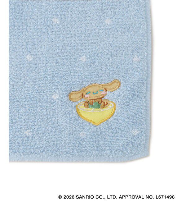 ROPE PICNIC PASSAGE「【サンリオキャラクターズ&times;ROPE' PICNIC】日焼けデザイン ワンポイント刺繍フェイスタオル」|タオル|