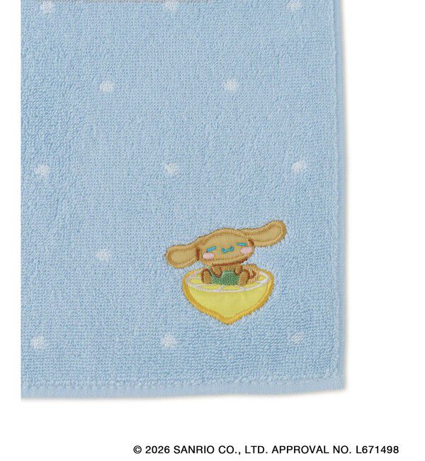 ROPE PICNIC PASSAGE「【サンリオキャラクターズ&times;ROPE' PICNIC】日焼けデザイン ワンポイント刺繍タオルハンカチ」|ハンカチ|