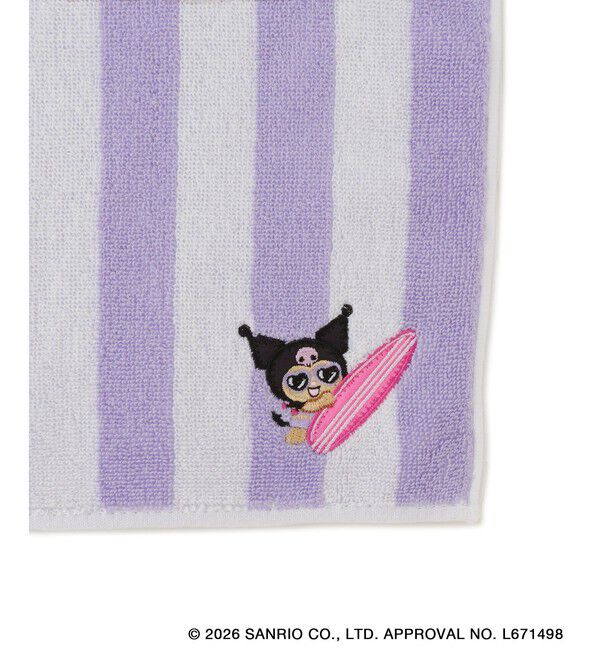 ROPE PICNIC PASSAGE「【サンリオキャラクターズ&times;ROPE' PICNIC】日焼けデザイン ワンポイント刺繍タオルハンカチ」|ハンカチ|