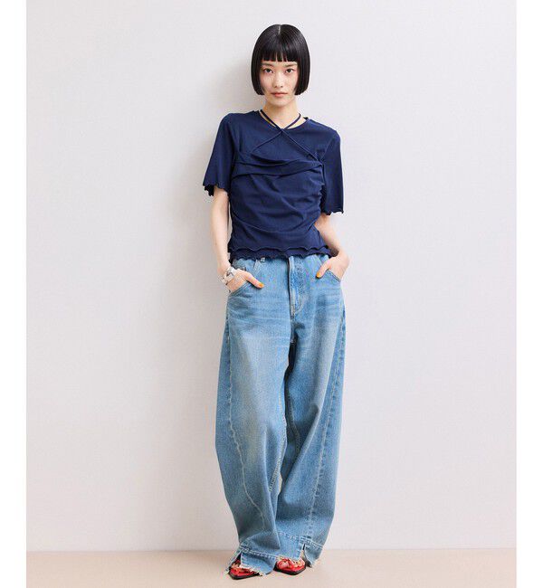 ADAM ET ROPE'「【定番】・【追加】ルーズフィットアジャストデニム」|デニム|