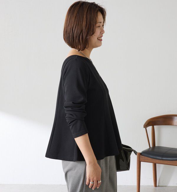  「【再販売決定!】《Matsushita企画》ワッフルペプラムカットソー」|Tシャツ・カットソー|