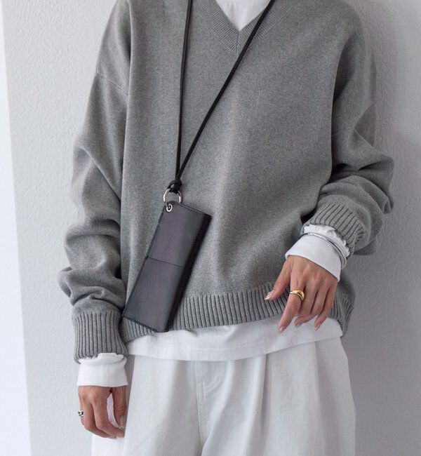 「【A・MONN】【EC・店舗限定色あり】Vネックニットプルオーバー」|ニット・セーター|