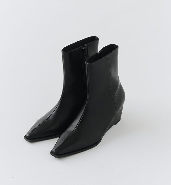  「【3サイズ展開】ウエッジショートブーツ」|ショートブーツ|