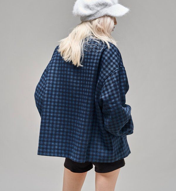  「【26AW LOOK掲載品番】ビッグボタンアシメハーフコート」|その他|