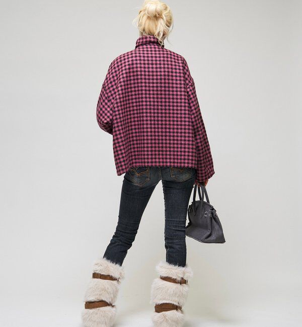  「【26AW LOOK掲載品番】ビッグボタンアシメハーフコート」|その他|