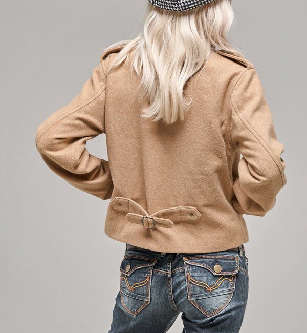  「【26AW LOOK掲載品番】スタンドネックアシメジャケット」|ブルゾン・スタジャン|