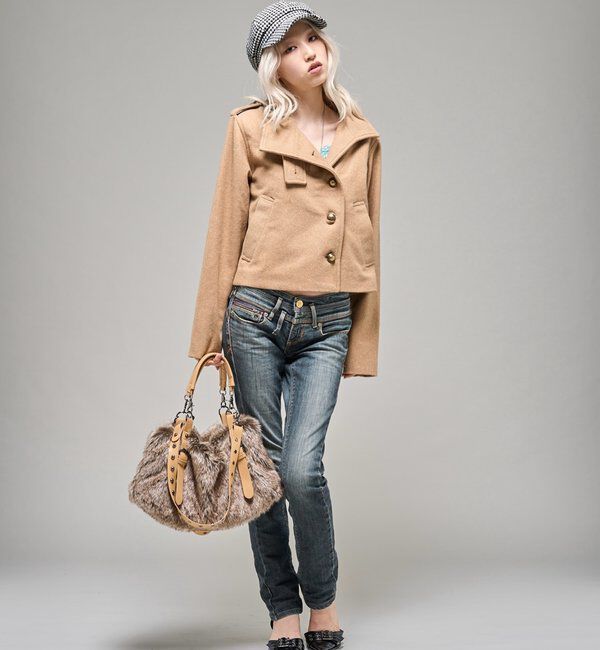  「【26AW LOOK掲載品番】スタンドネックアシメジャケット」|ブルゾン・スタジャン|
