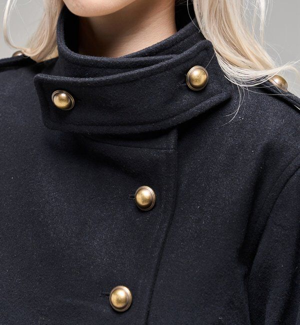  「【26AW LOOK掲載品番】スタンドネックアシメジャケット」|ブルゾン・スタジャン|