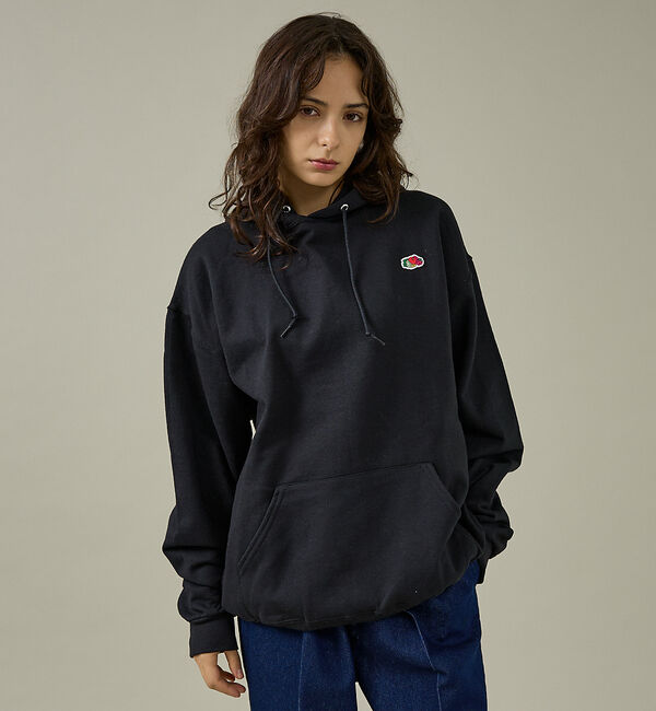 ABAHOUSE「【FRUIT OF THE LOOM】PRINT HOODIE2/プリントフーデ」|パーカー|ブラック