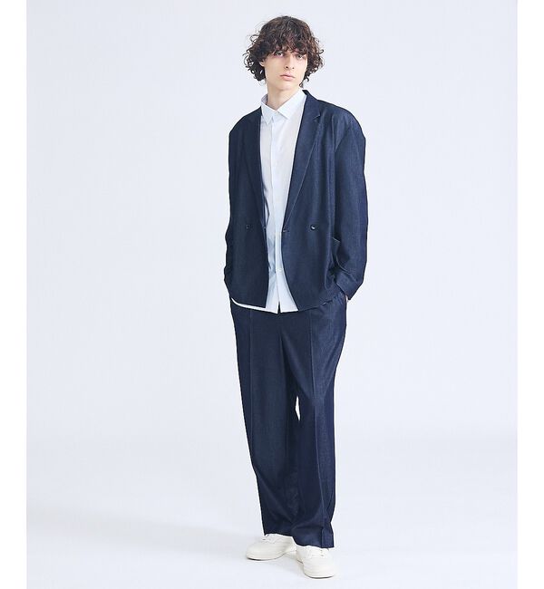 ABAHOUSE「【セットアップ対応】デニムライクツイル ダブルジャケット【予約】」|その他|