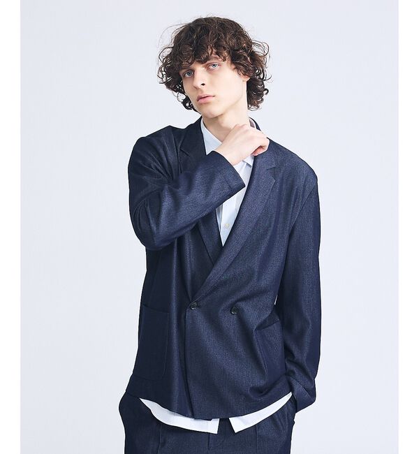 ABAHOUSE「【セットアップ対応】デニムライクツイル ダブルジャケット【予約】」|その他|