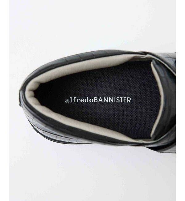 alfredoBANNISTER「【26A/W】ビッグストラップ クロコレザー スリッポン【予約】」|スニーカー|