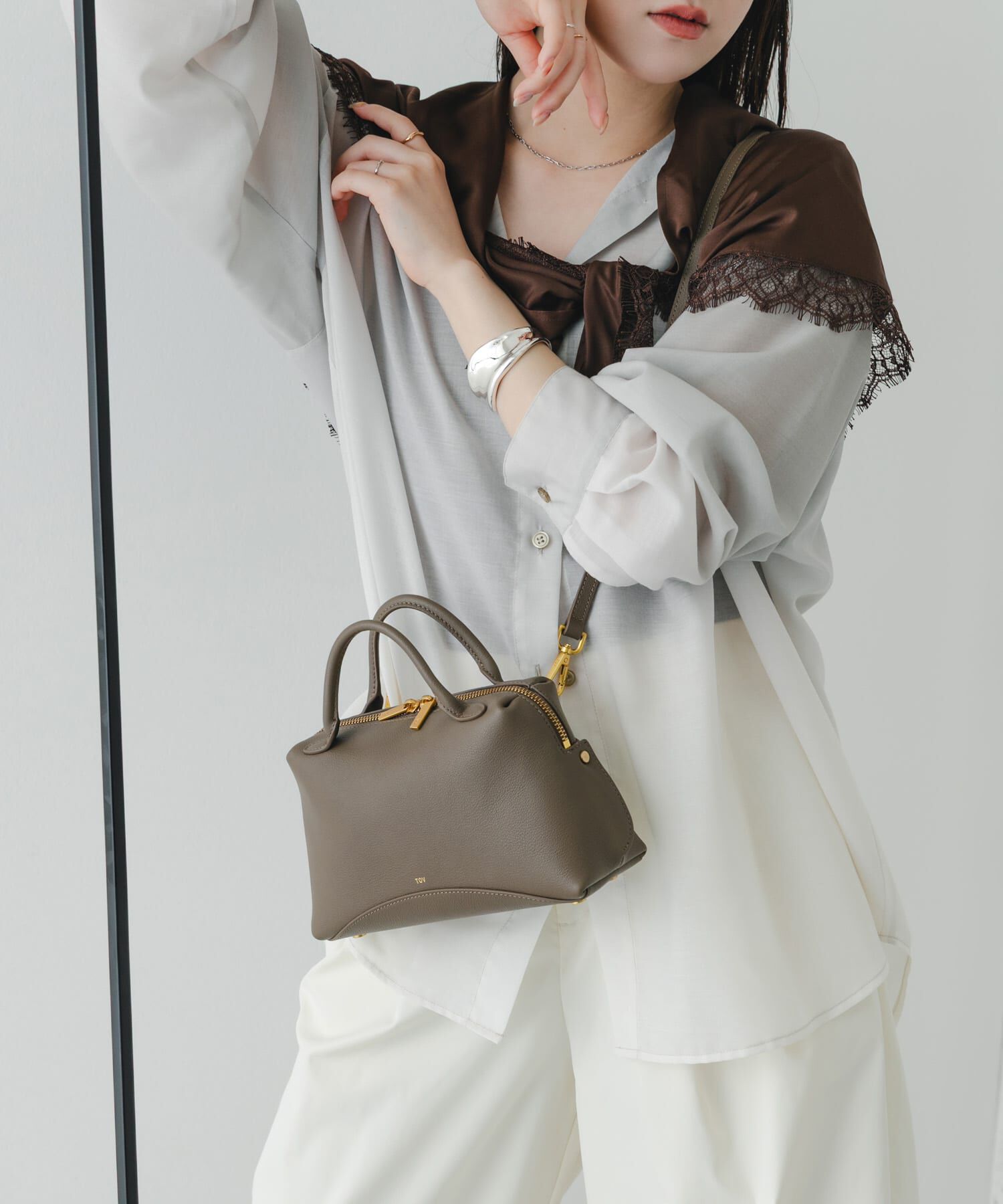RODE SKO「tov　BRANCHIE S」|ハンドバッグ|グレー系その他
