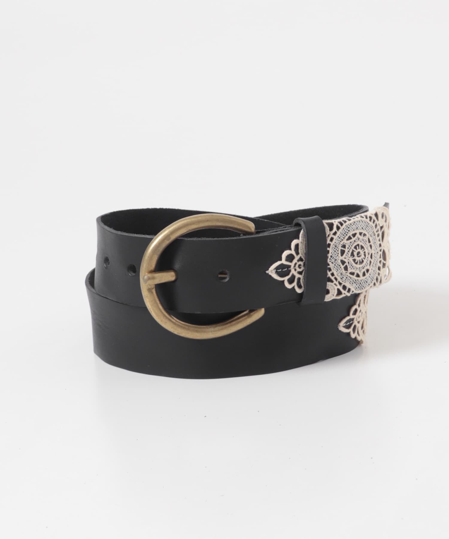 RODE SKO「atelier brugge　WASH LEATHER BELT」|ベルト|ブラック