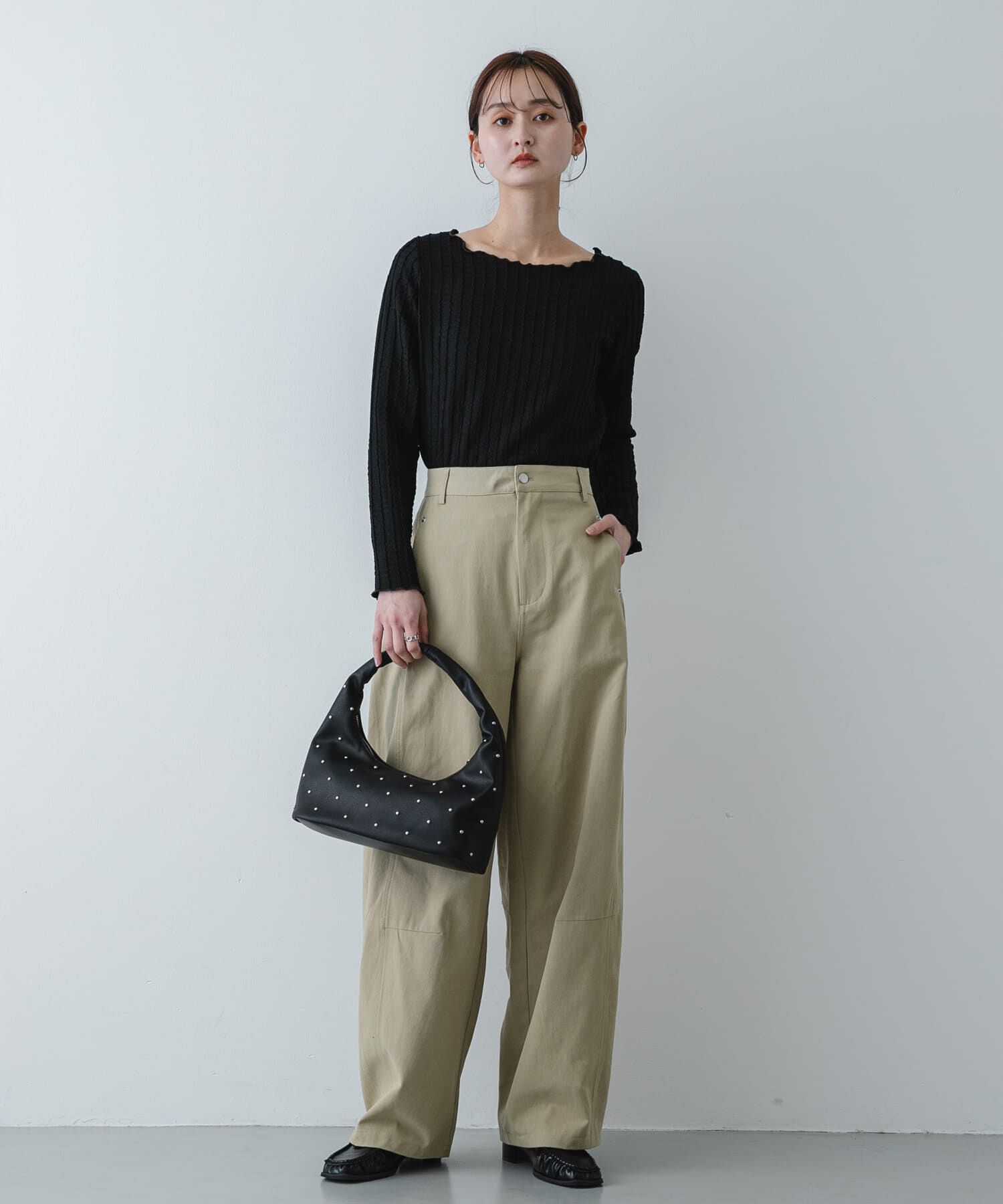 SENSE OF PLACE by URBAN RESEARCH「ジャガードクロップドトップ」|Tシャツ・カットソー|