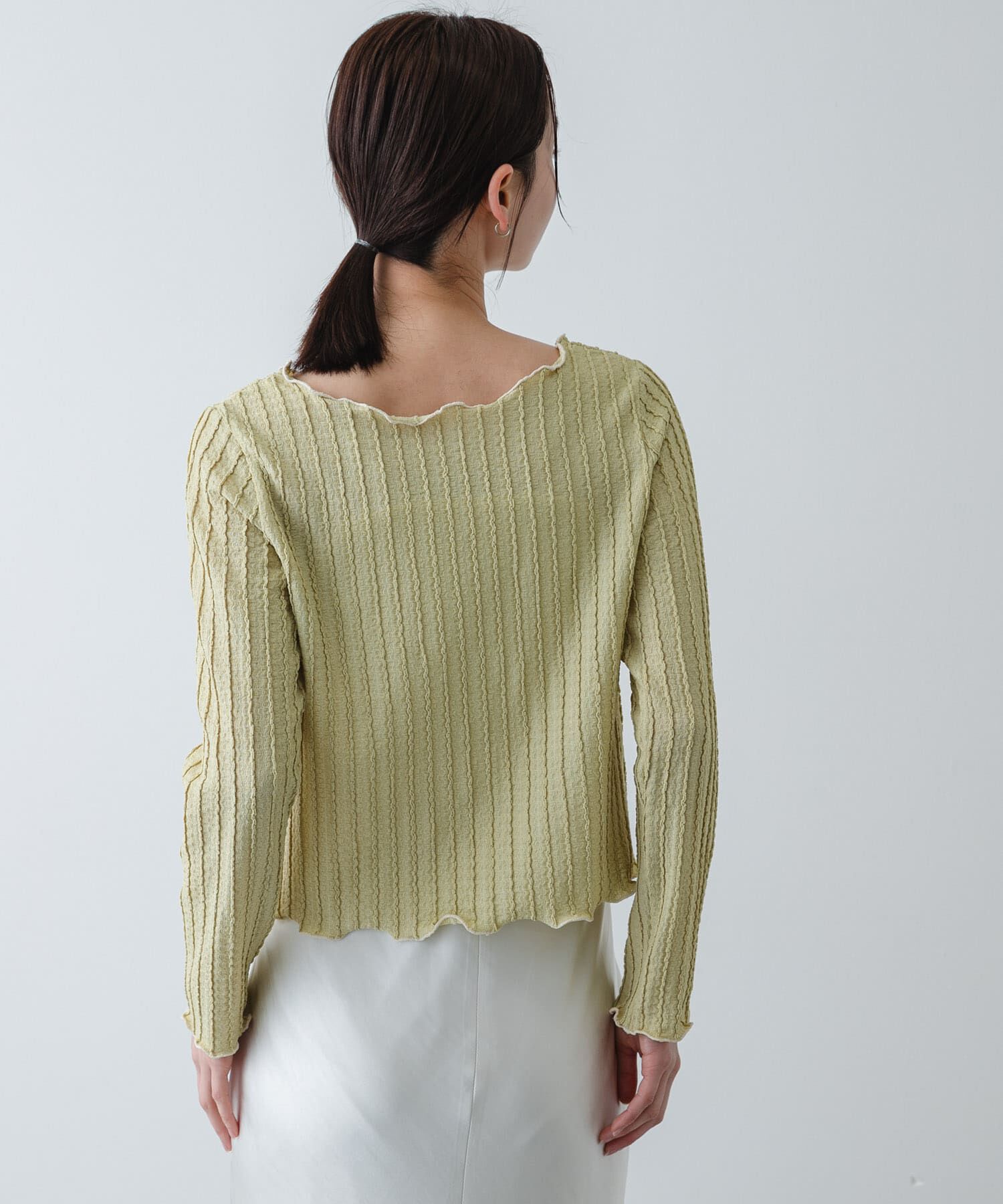 SENSE OF PLACE by URBAN RESEARCH「ジャガードクロップドトップ」|Tシャツ・カットソー|