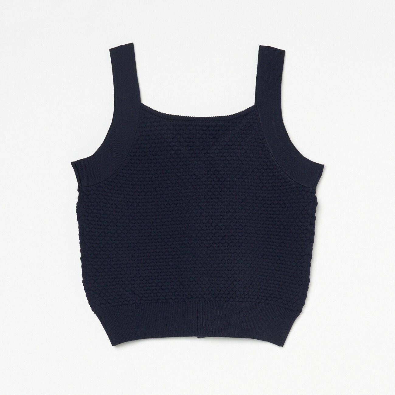 HELIOPOLE「HELIOPOLE POPCORN KNIT BIJOU BUTTON VEST」|ニット・セーター|