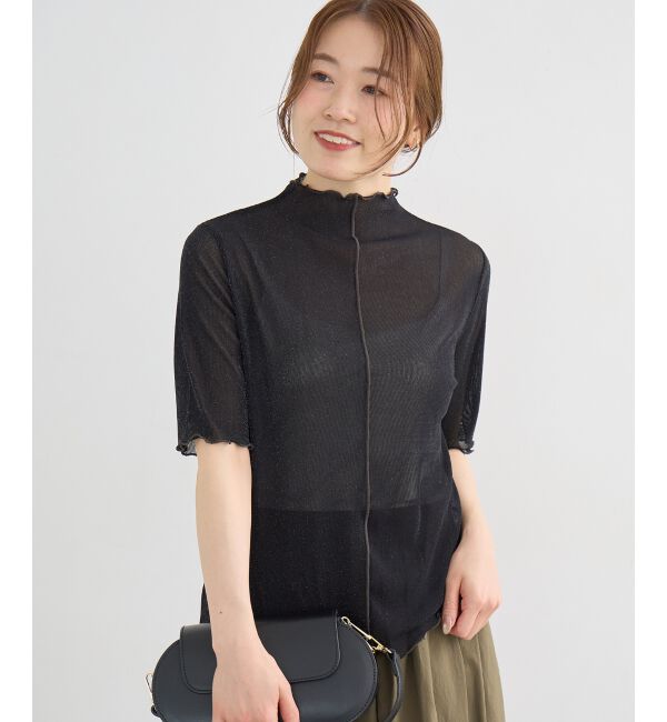  「《WEB限定アイテム》メロウシアーハイネックトップス」|Tシャツ・カットソー|