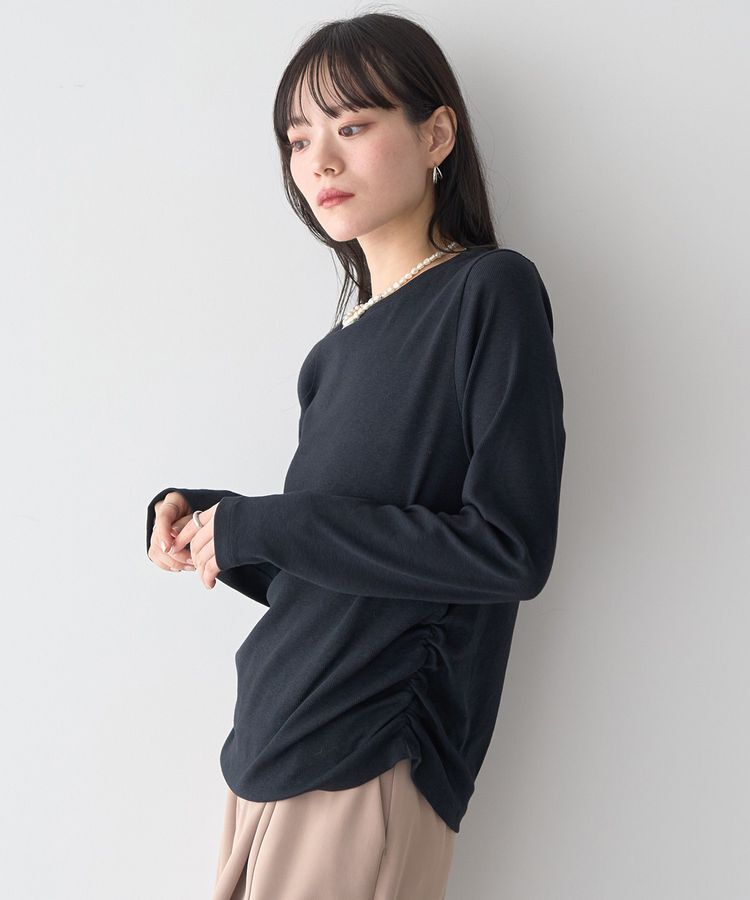 earth music&ecology「サイドギャザープルオーバー」|Tシャツ・カットソー|