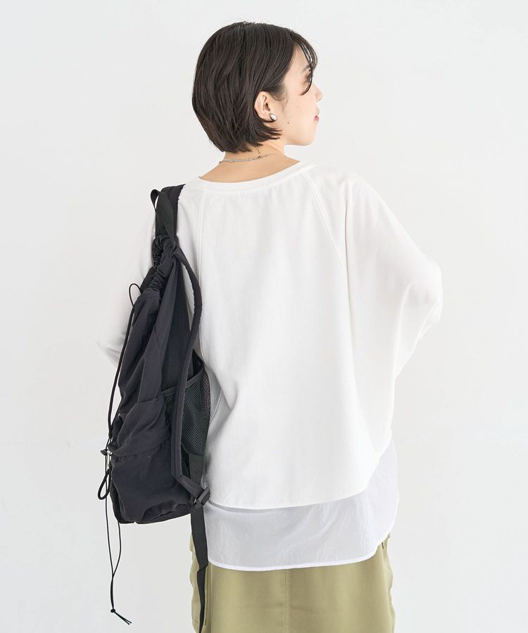 Green Parks「七分袖ドルマン裏毛シアードッキングプルオーバー」|Tシャツ・カットソー|