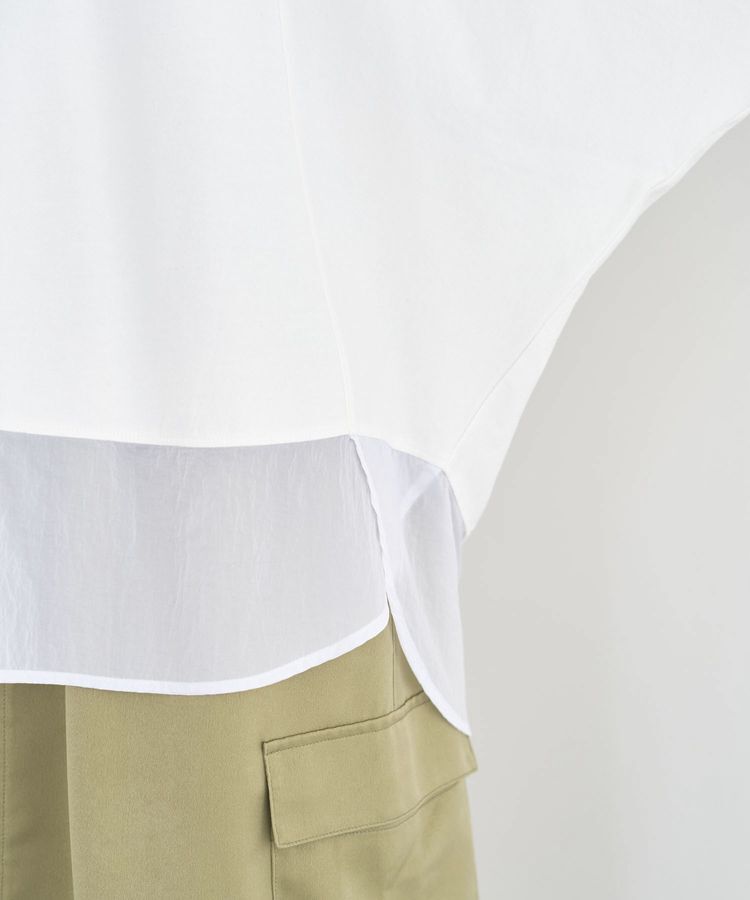 Green Parks「七分袖ドルマン裏毛シアードッキングプルオーバー」|Tシャツ・カットソー|