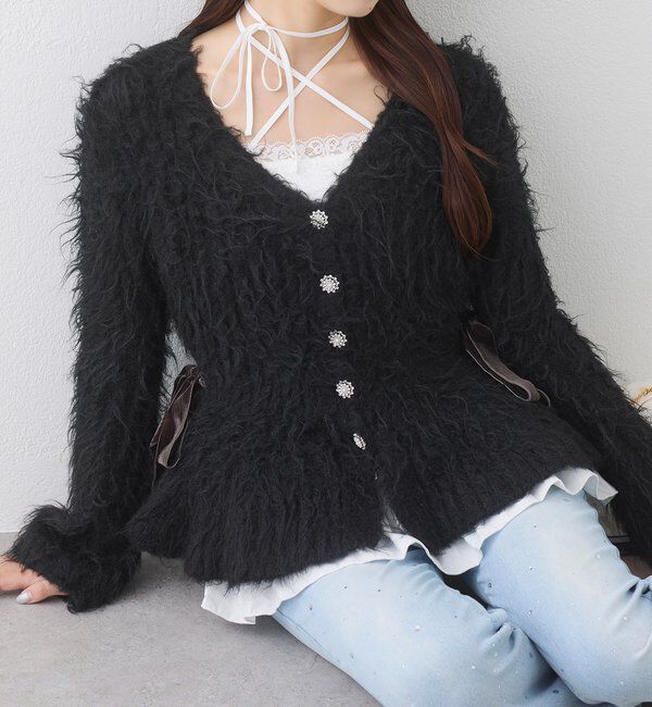  「【Premium order】ふわモテペプラムニット/セットアップ可能」|ニット・セーター|