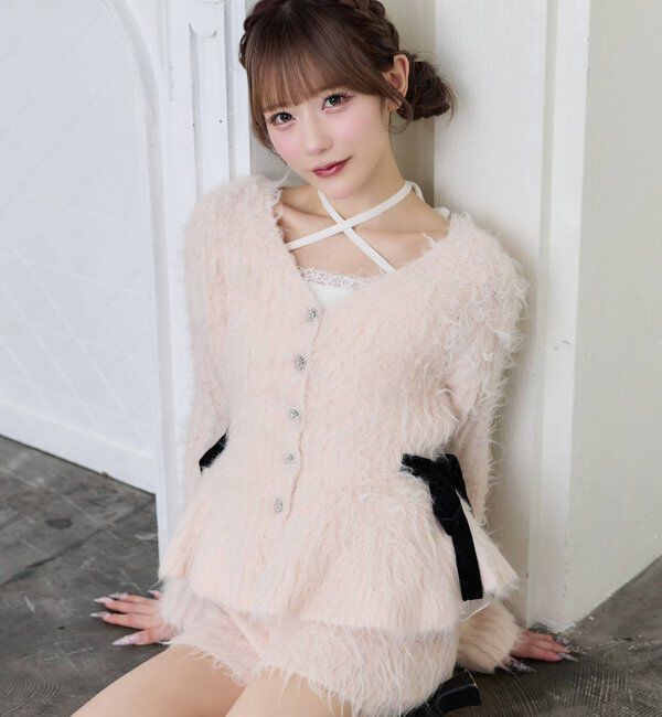  「【Premium order】ふわモテペプラムニット/セットアップ可能」|ニット・セーター|
