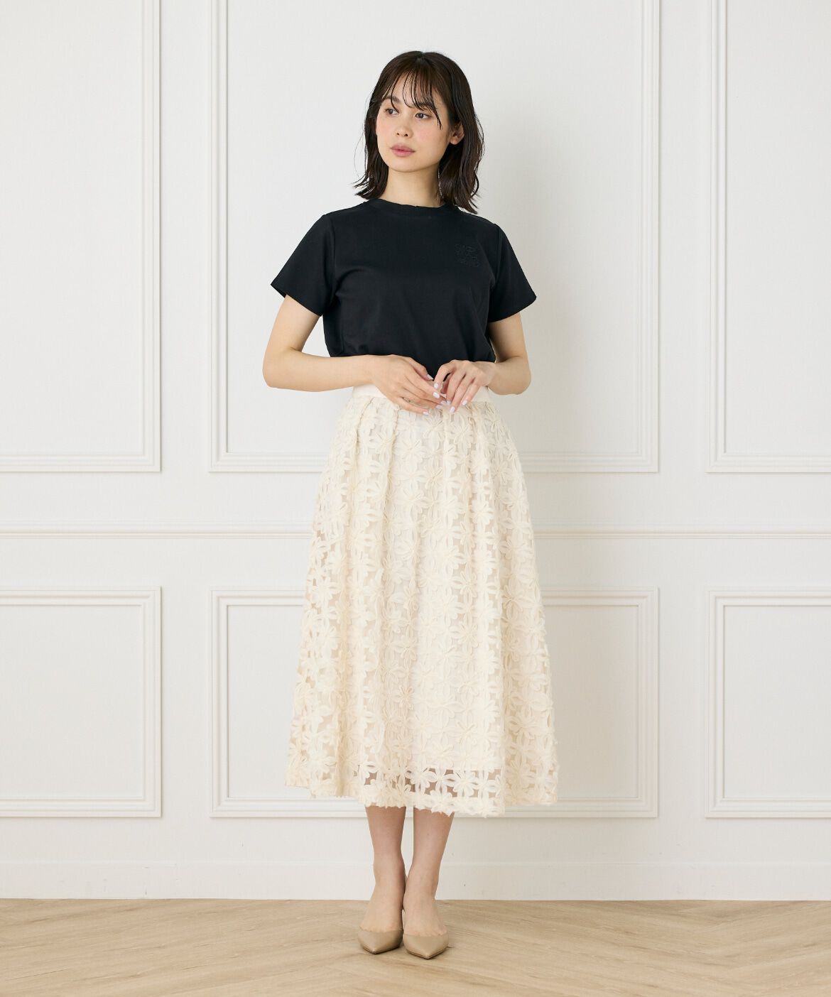 Maglie le cassetto「《大きいサイズ》LOVERコンパクトTシャツ」|Tシャツ・カットソー|