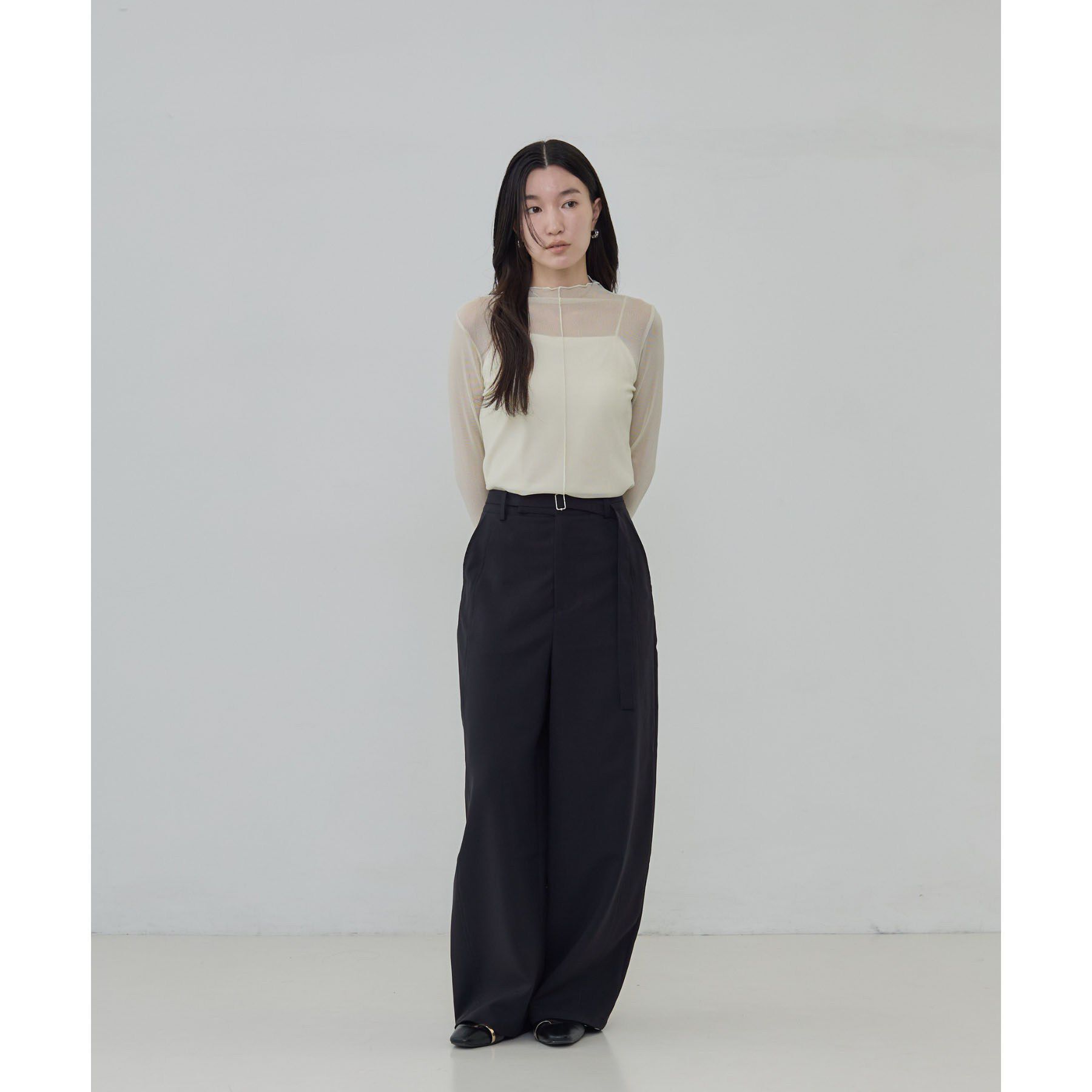 GALLEST「シアーラメハイネックカットソー」|Tシャツ・カットソー|