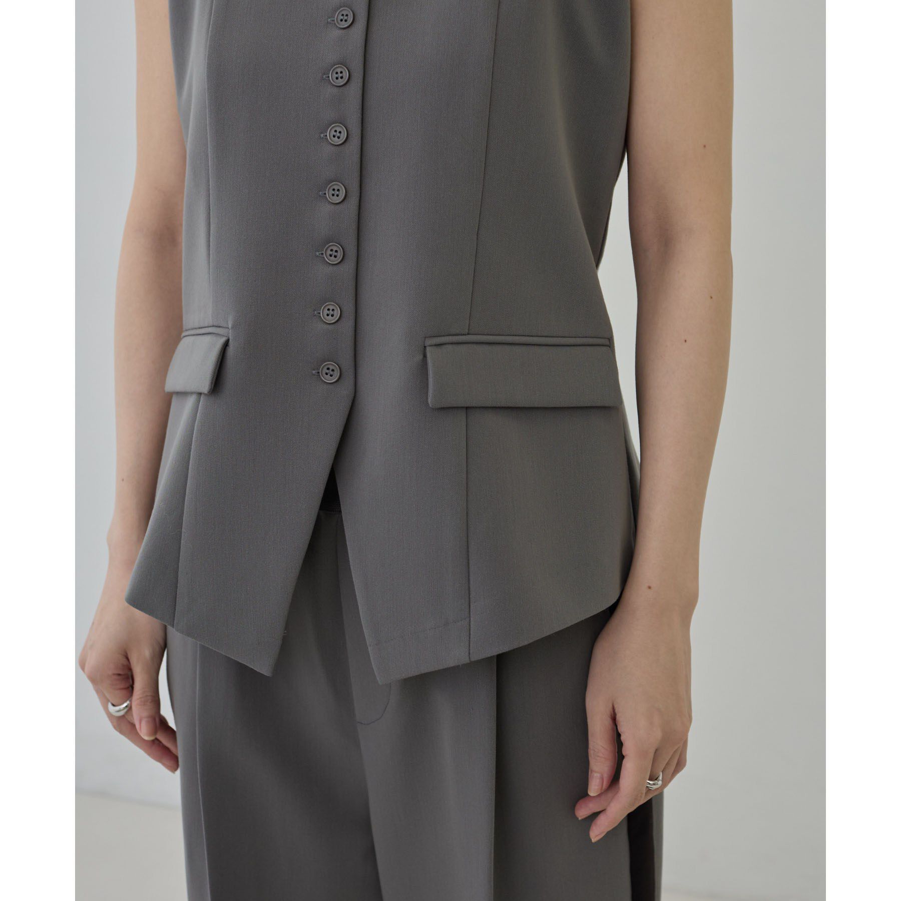 GALLEST「Comfy Set Up｜キャミジレ【セットアップ対応／通勤／カセット服】」|ベスト・ジレ|