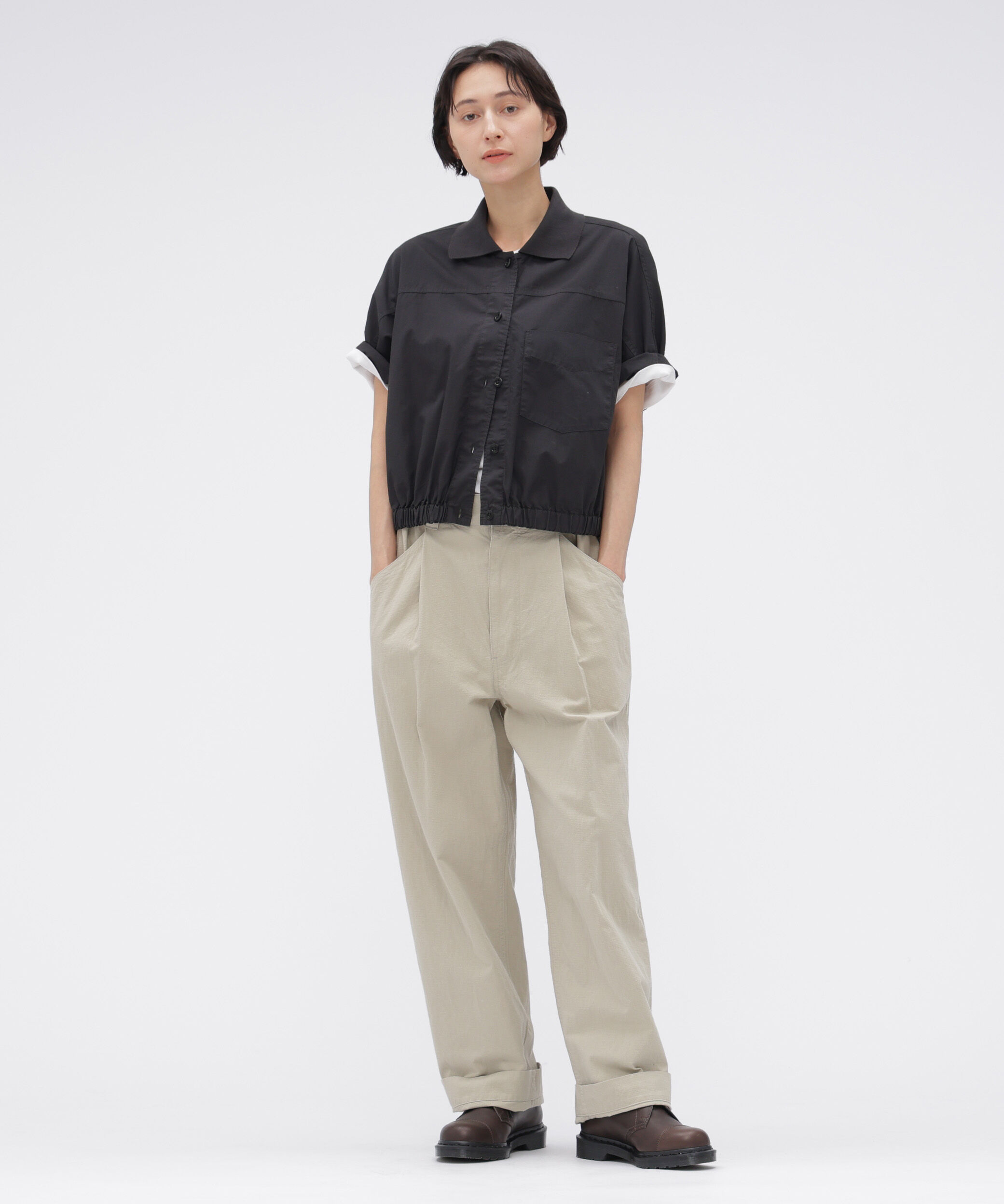 MHL.「GARMENT DYED COTTON POPLIN SHIRT」|シャツ・ブラウス|