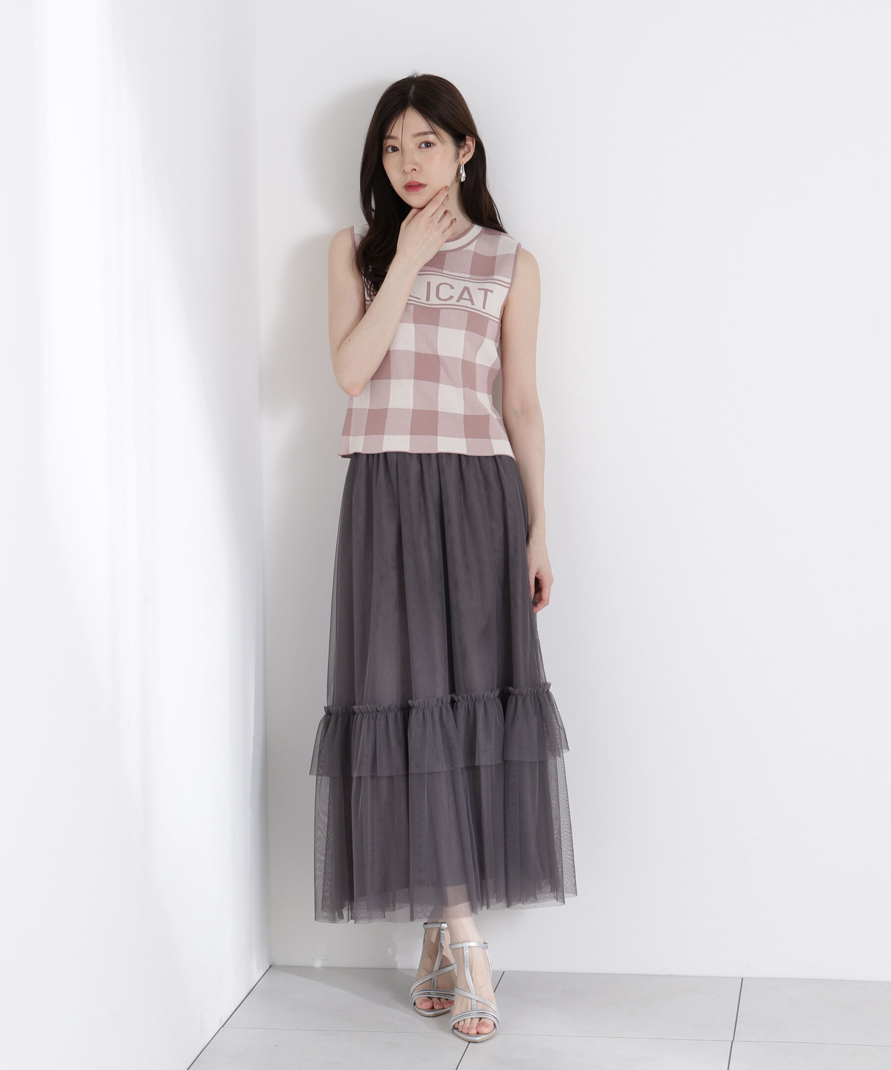 PROPORTION BODY DRESSING「チュールティアードスカート」|スカート|