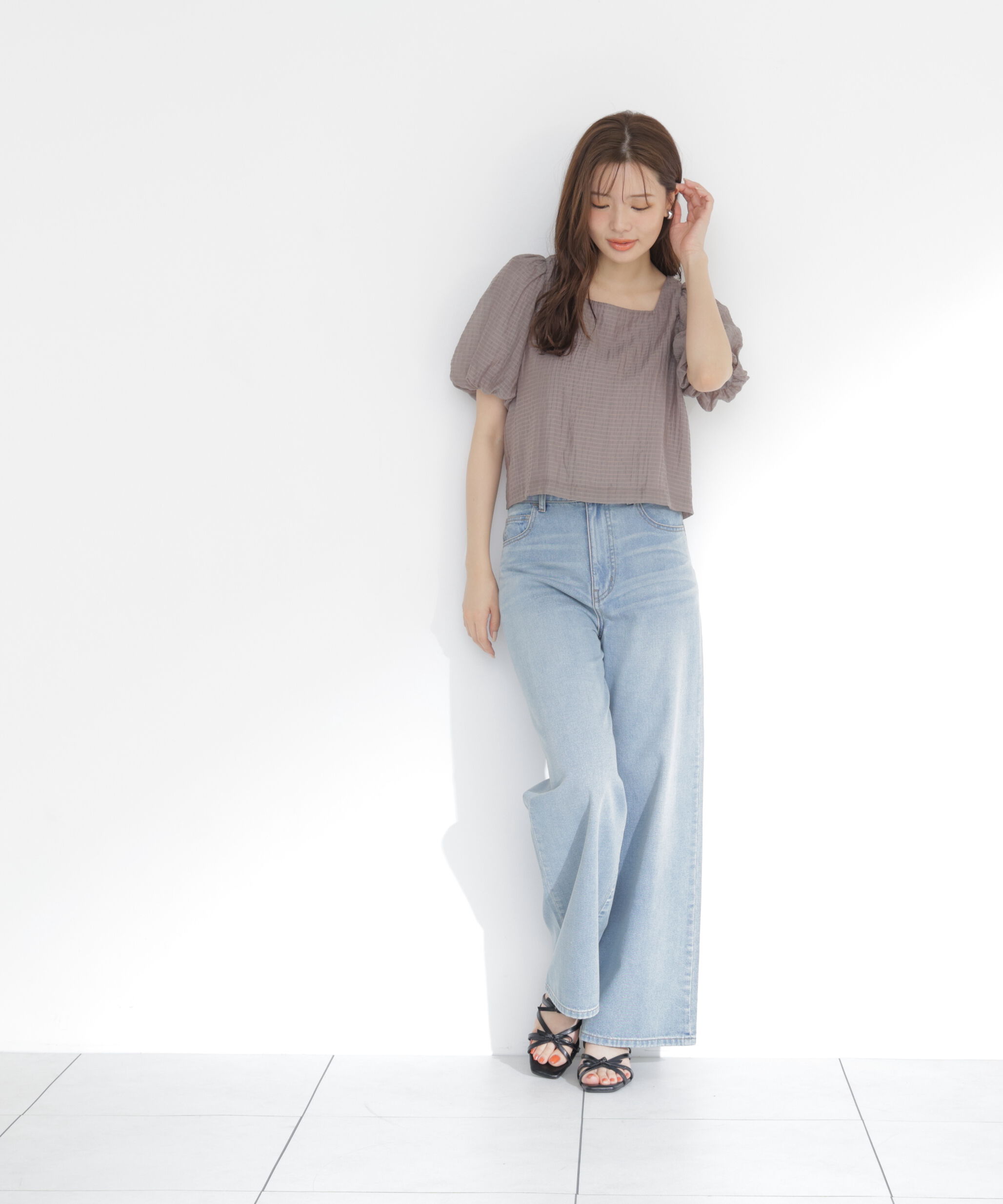 PROPORTION BODY DRESSING「〈a/mie〉ワイドデニムパンツ　26SS」|その他|
