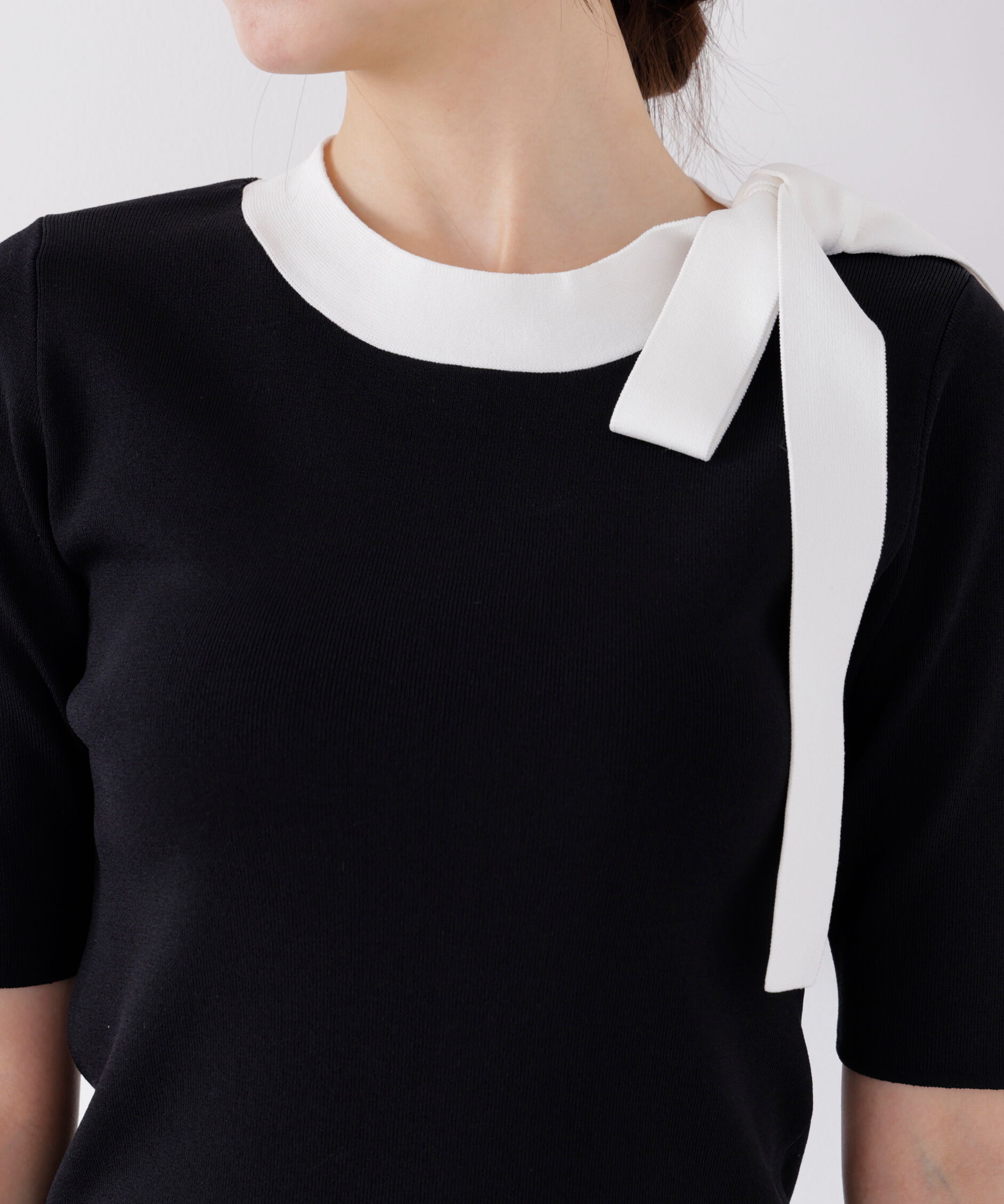 PROPORTION BODY DRESSING「＜UV＞サイドリボンニット　26SS」|ニット・セーター|