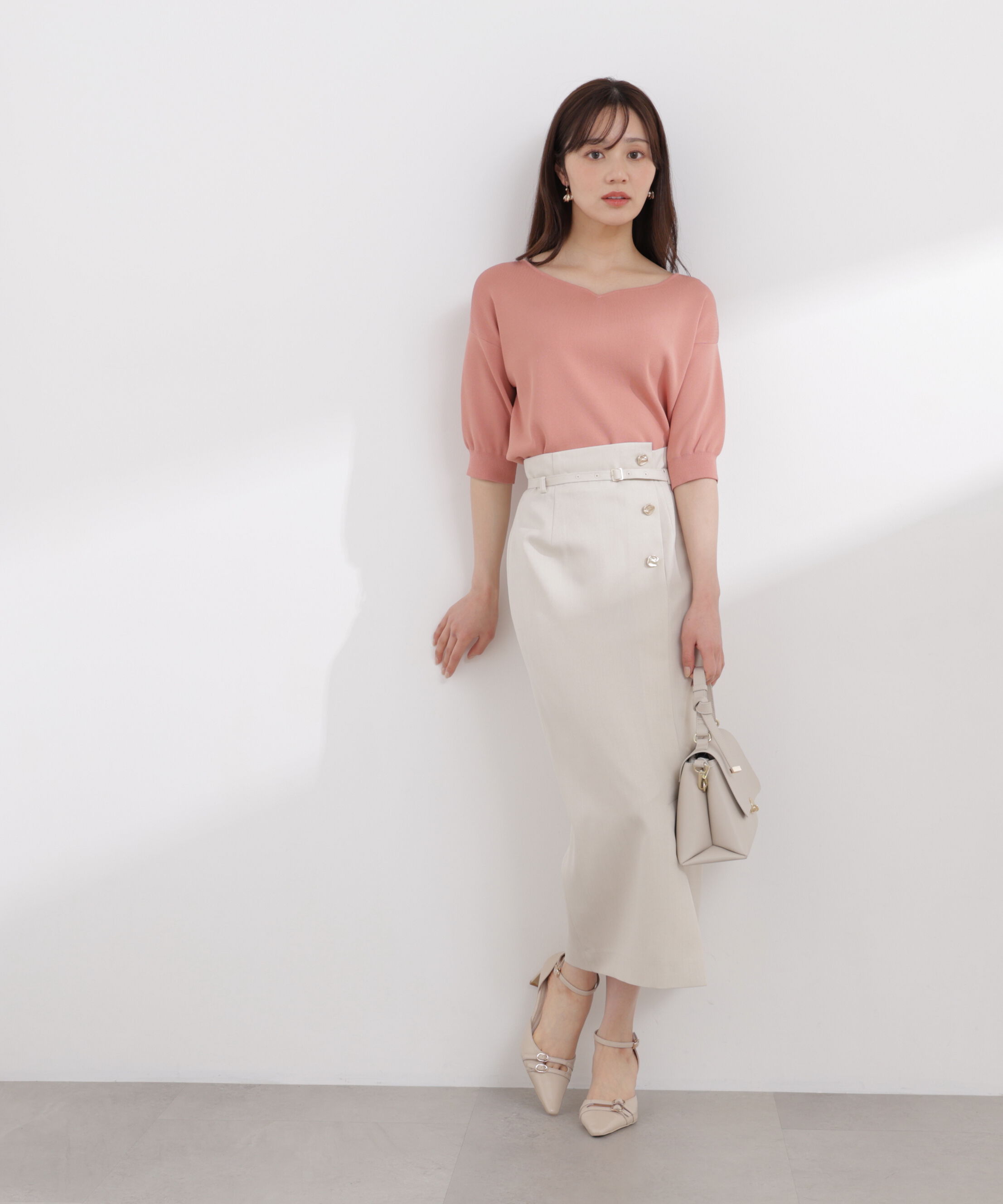 PROPORTION BODY DRESSING「フロントデザインIラインスカート 26SS」|スカート|