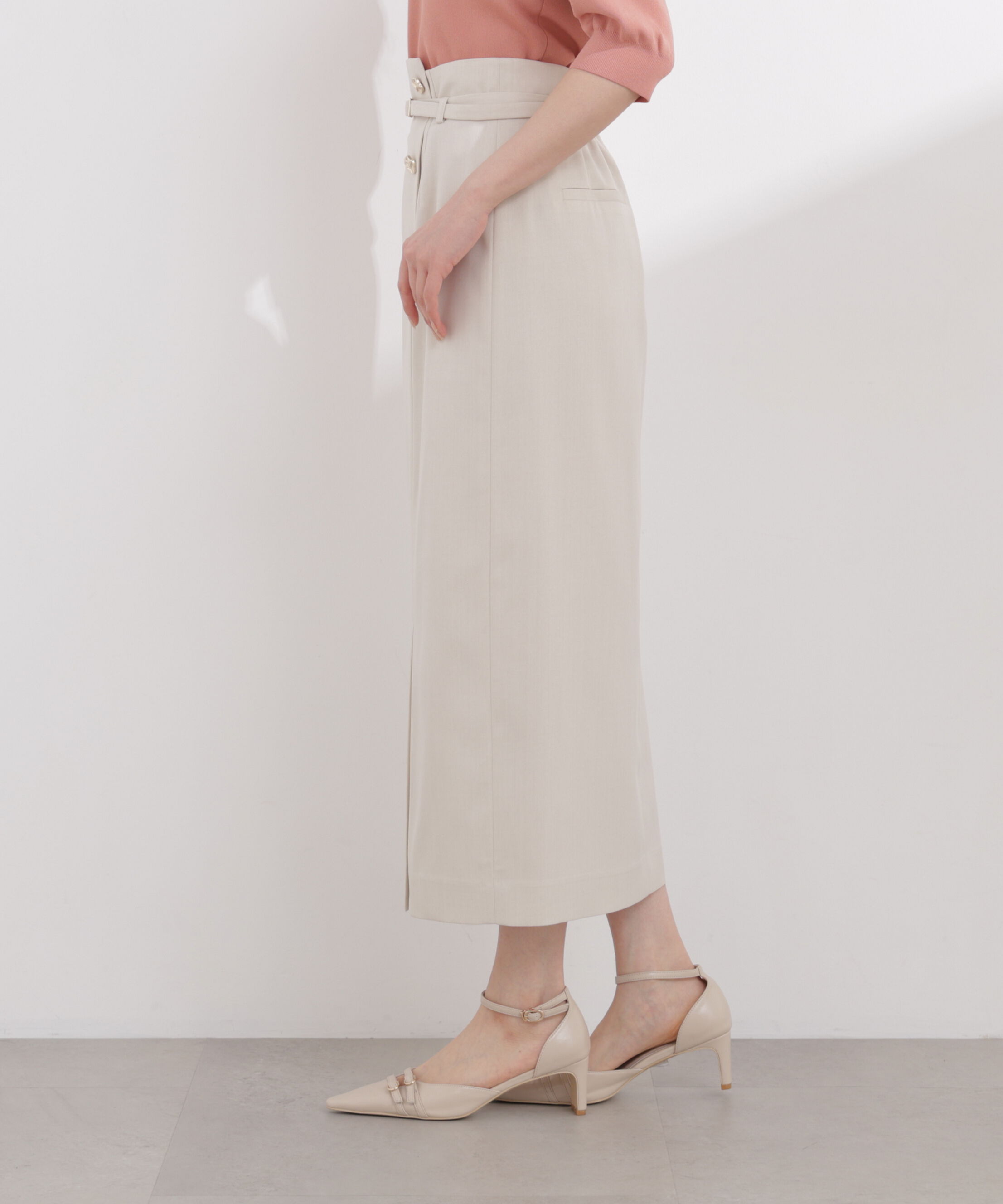 PROPORTION BODY DRESSING「フロントデザインIラインスカート 26SS」|スカート|