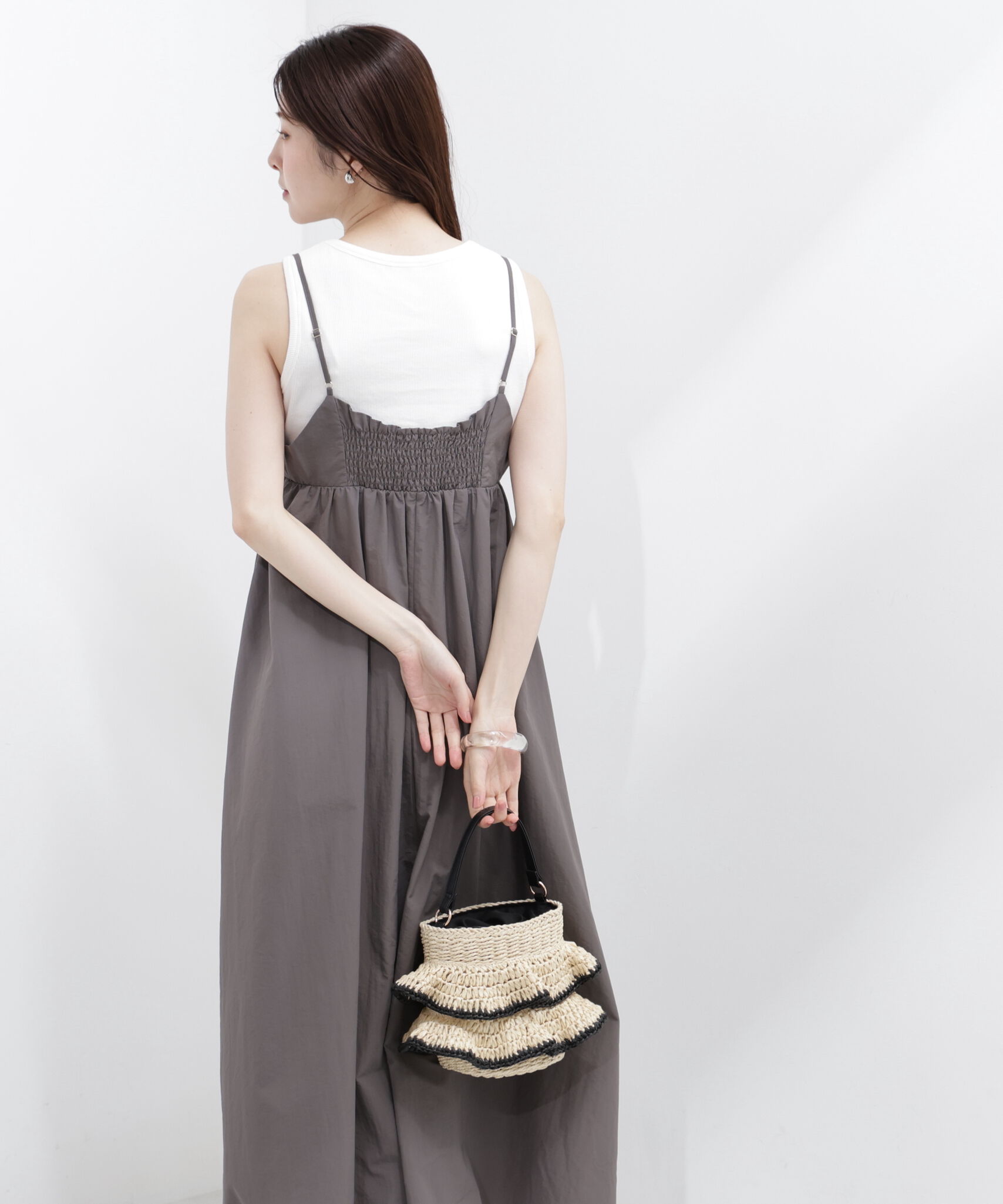 PROPORTION BODY DRESSING「カットドッキングキャミワンピース」|ワンピース|