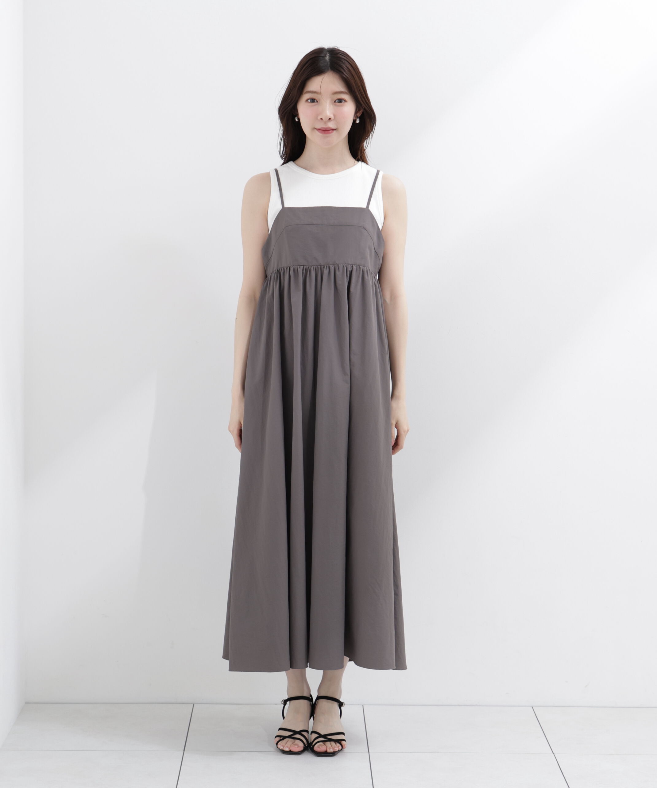 PROPORTION BODY DRESSING「カットドッキングキャミワンピース」|ワンピース|