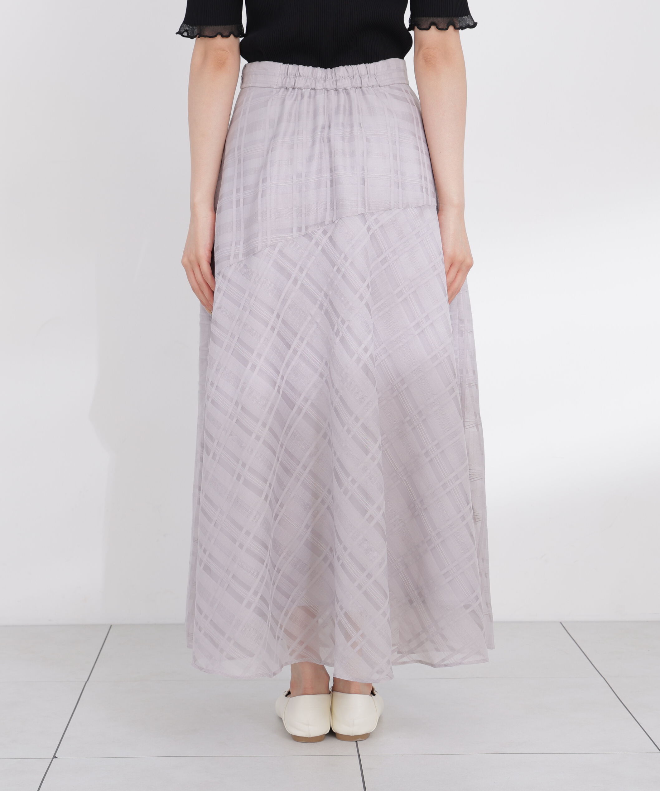 PROPORTION BODY DRESSING「シアーチェックスカート」|スカート|