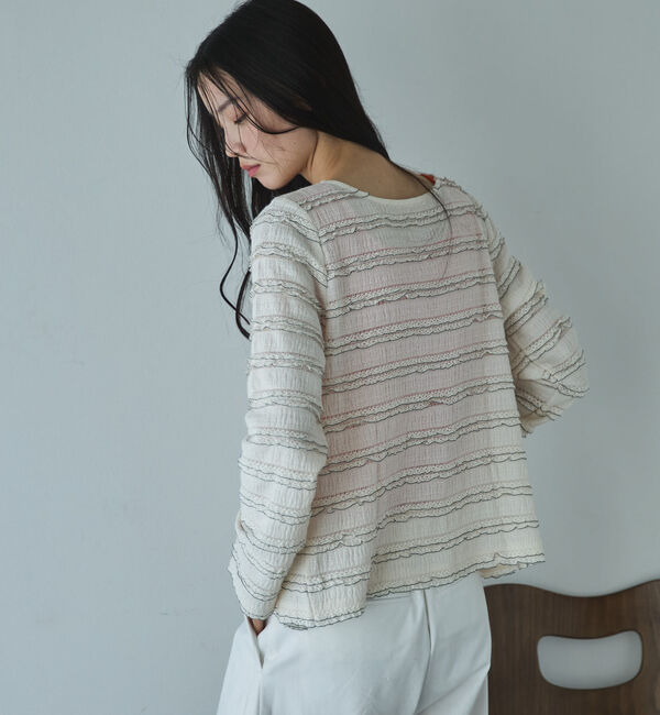 Doux archives「２ＷＡＹフリルカットソーカーディガン」|Tシャツ・カットソー|