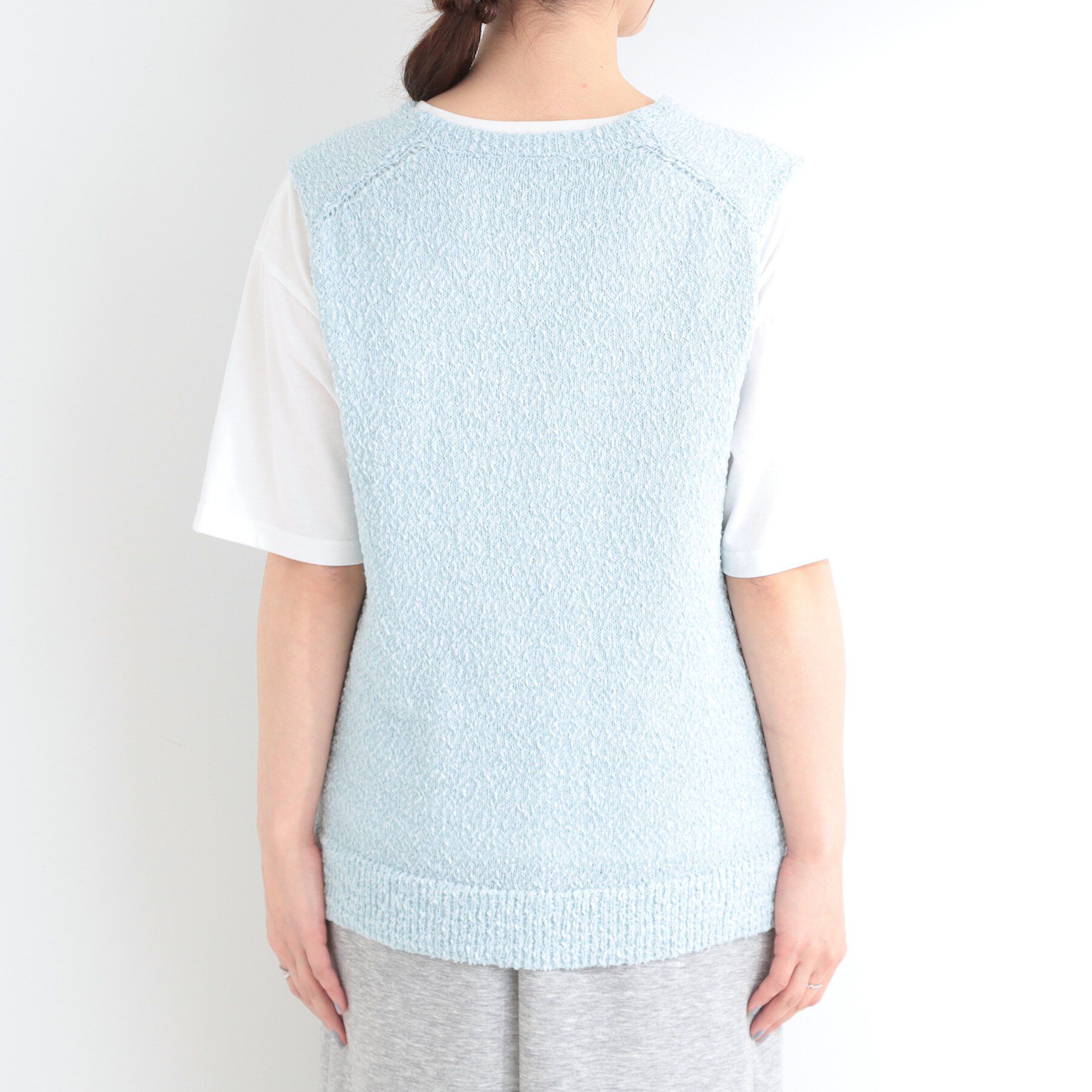 SHOO･LA･RUE「【2点セット/S-LL】ニットベスト＆ロゴTシャツSET」|その他|