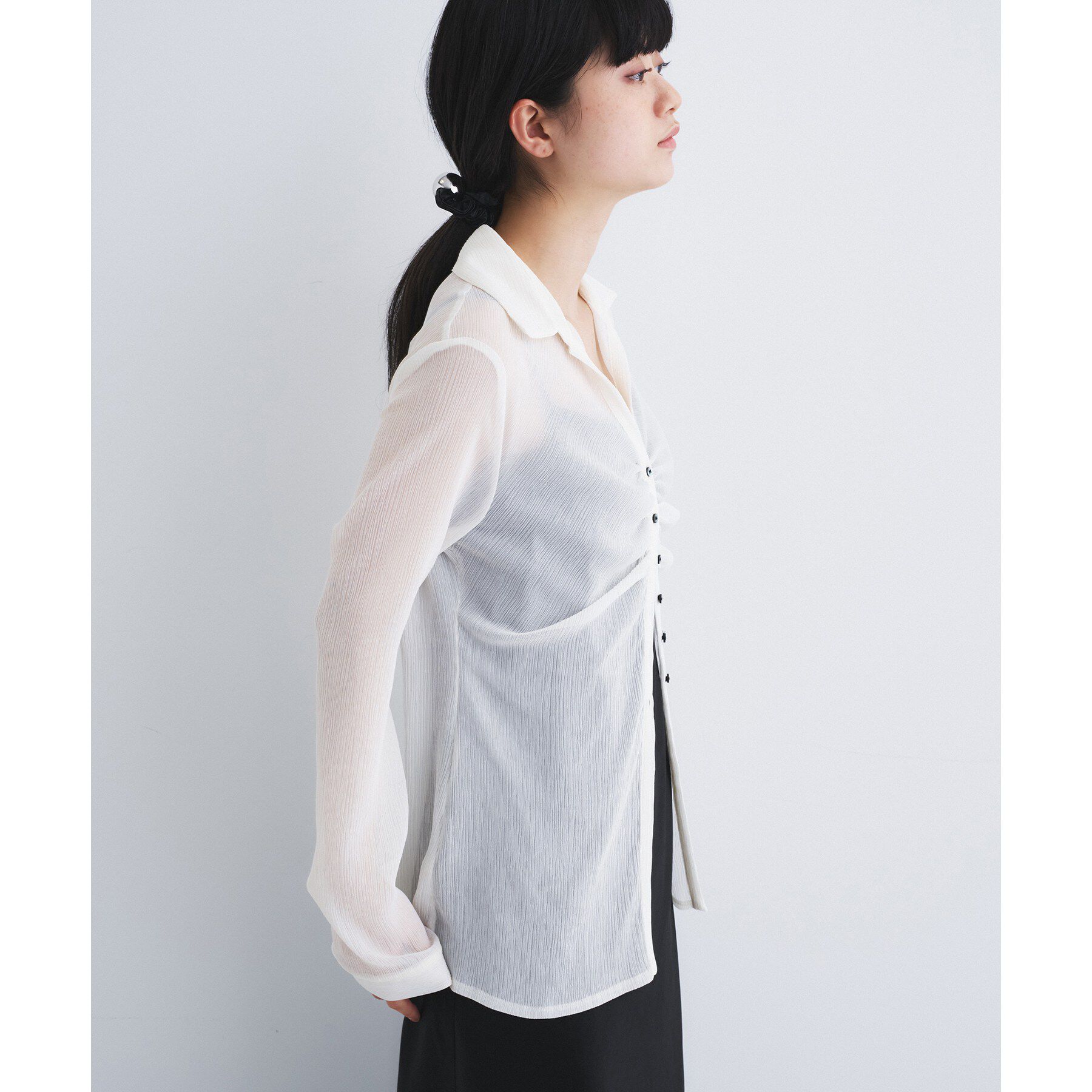 CODE A「thin gather shirts」|シャツ・ブラウス|
