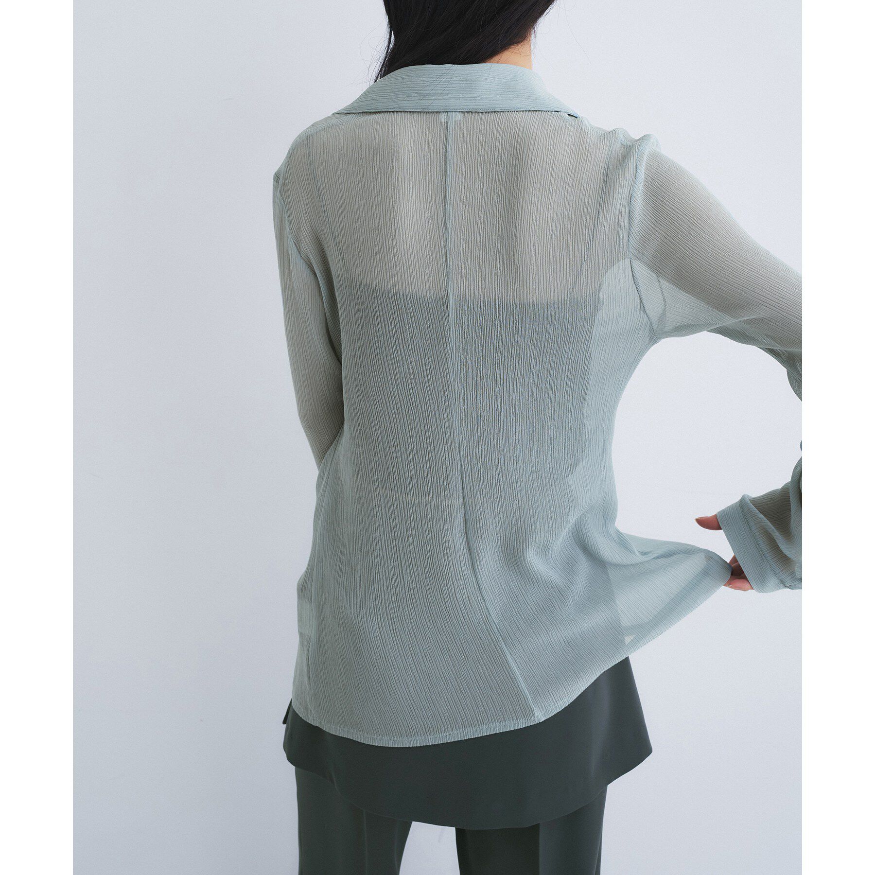 CODE A「thin gather shirts」|シャツ・ブラウス|