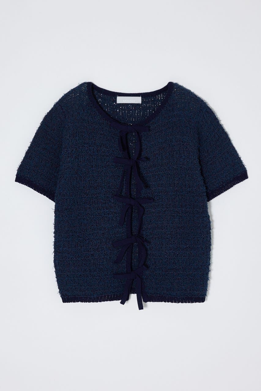 MOUSSY「FRONT RIBBON KNIT カーディガン」|ニット・セーター|