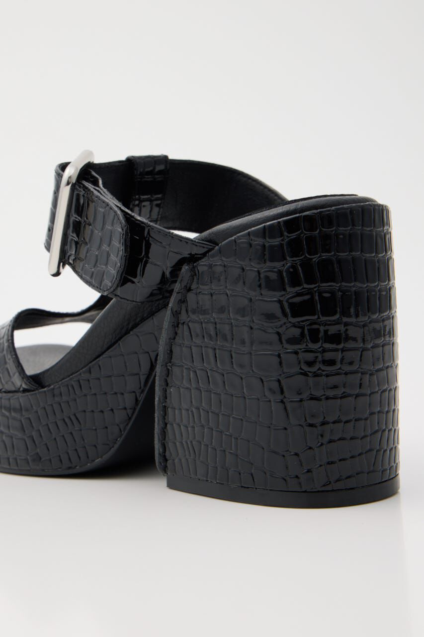 MOUSSY「CROCO CHUNKY HEEL サンダル」|サンダル|