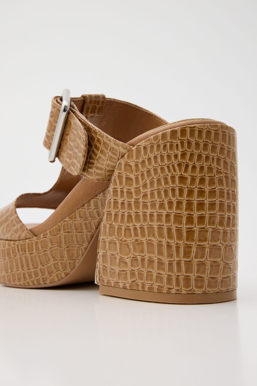 MOUSSY「CROCO CHUNKY HEEL サンダル」|サンダル|