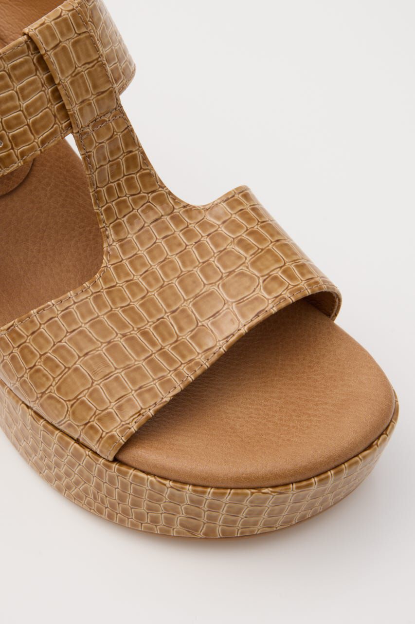 MOUSSY「CROCO CHUNKY HEEL サンダル」|サンダル|