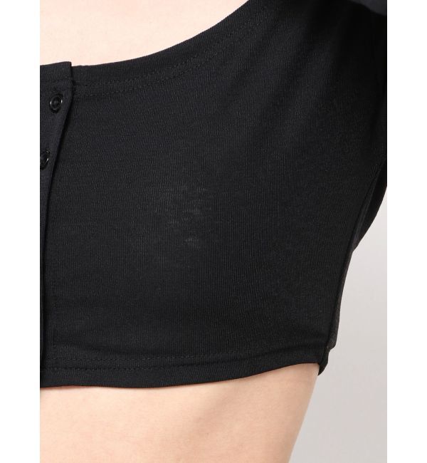 GYDA「シアーショートトップス」|Tシャツ・カットソー|