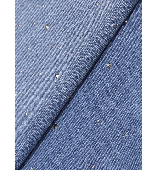 GYDA「gradation bijouカットデニムパーカー」|パーカー|