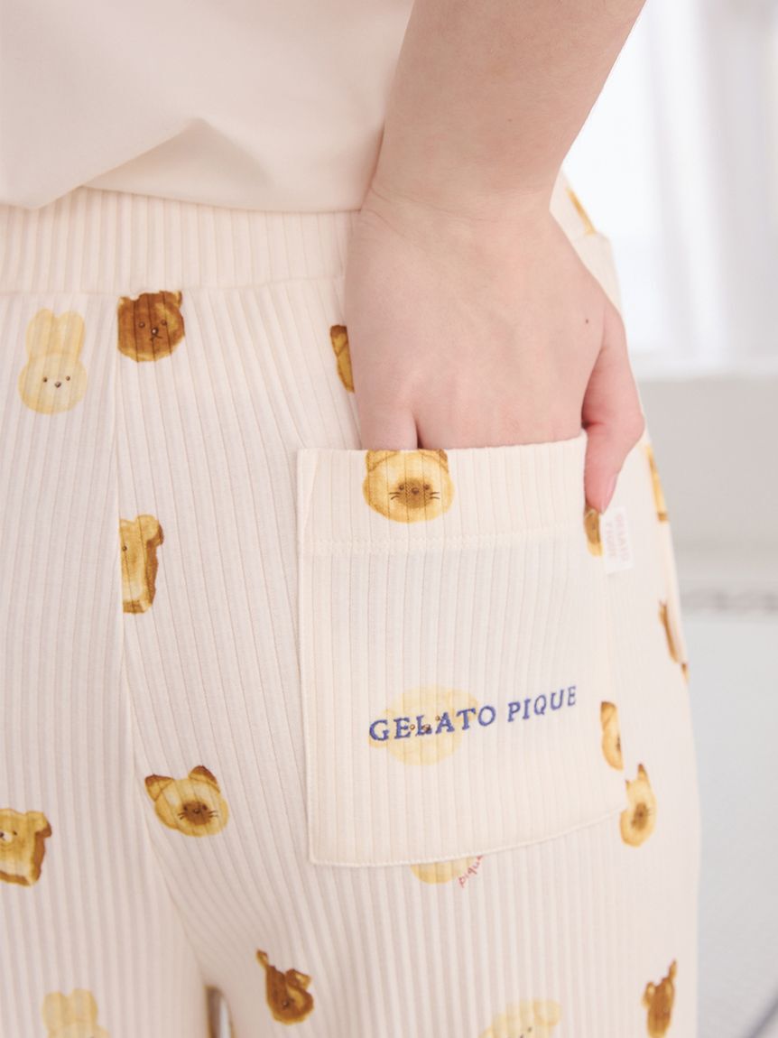 gelato pique「アニマルブレッド柄ロングパンツ」|ルームウェア|